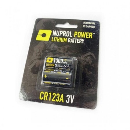 Nuprol 2pk CR123 Batterier