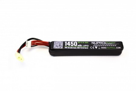 Nuprol 1450mAh 11.1V 30c LiPo Stick Type
