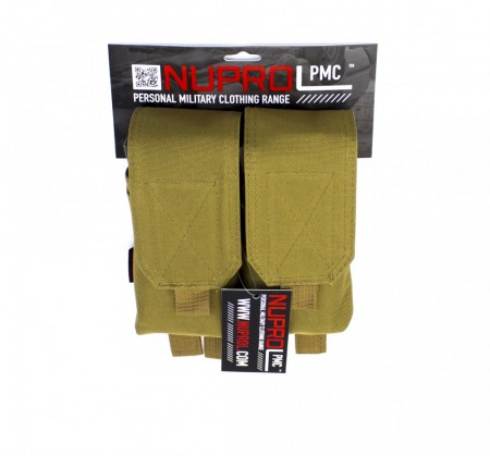 Nuprol PMC M4 Double Flap Lid Mag Pouch Tan