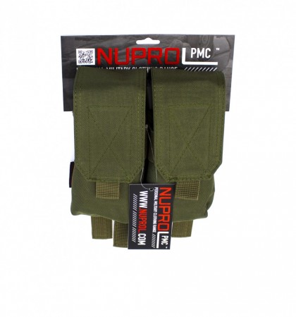 Nuprol PMC M4 Double Flap Lid Mag Pouch Green